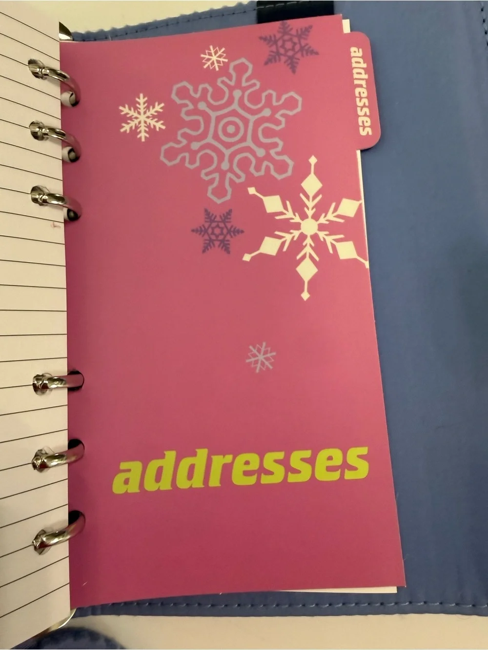 GAP Girls Soft Blue Fabric Cover Agenda, Project and Calendar Notebook